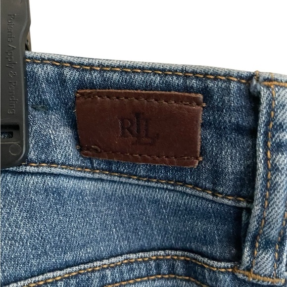 Lauren Ralph Lauren Jeans Denim Straight Leg Ankle Women's 12 Mid Rise Stretch - Picture 3 of 6